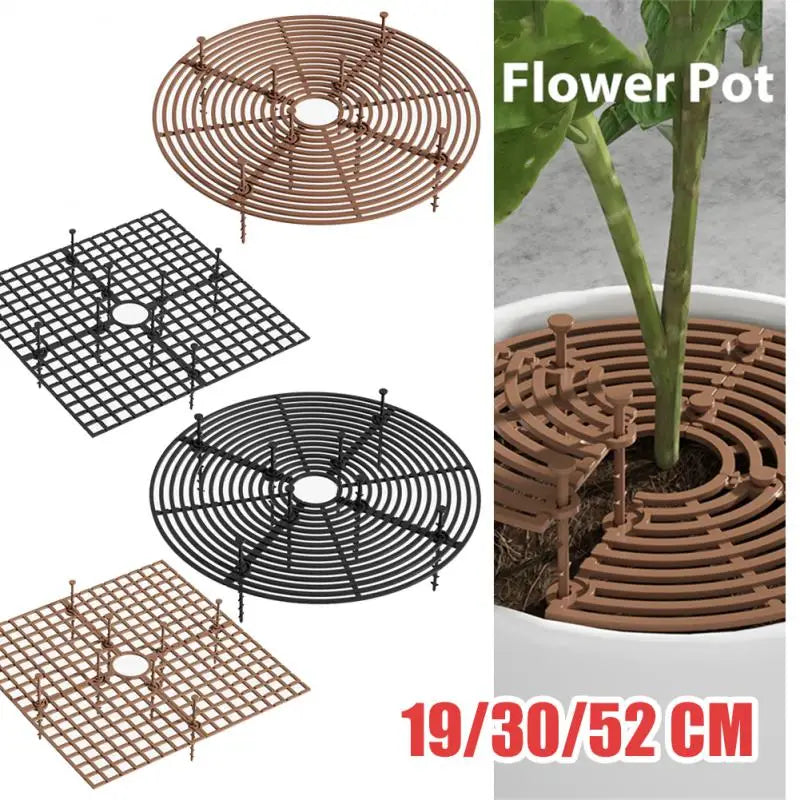 Plant Pot Soil Guard - Flower Pot Cover for Pet and Baby Protection, Repels Cats, Prevents Soil Spills