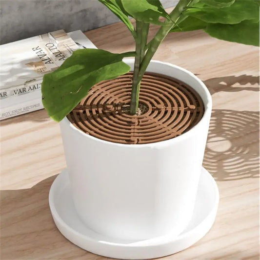 Plant Pot Soil Guard - Flower Pot Cover for Pet and Baby Protection, Repels Cats, Prevents Soil Spills